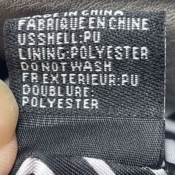 MMS Design Studio Gray Faux Pebbled Leather Large Purse with Gold Hardware - Picture 13 of 13